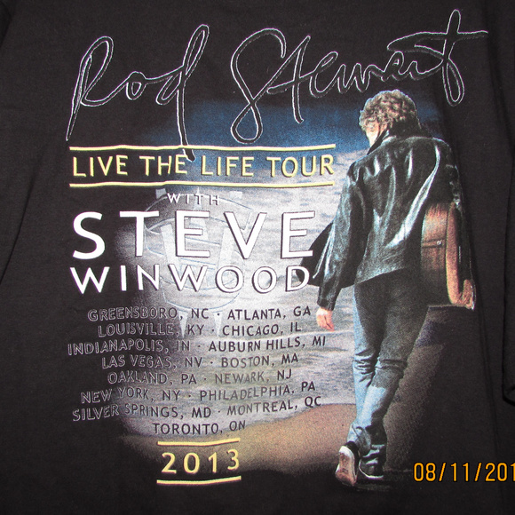Rod Stewart 2013 Live Life Tour Concert Shirt XL - Picture 6 of 8